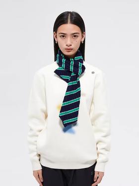 FMACM/PS2410/羊毛条纹“领带”围巾