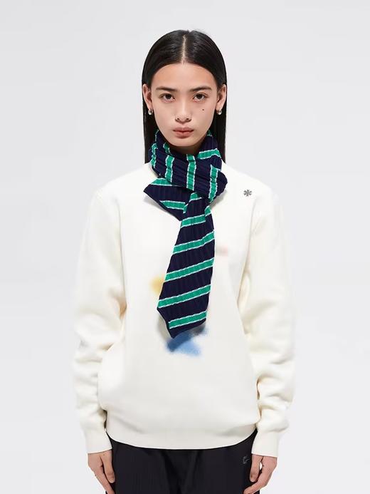 FMACM/PS2410/羊毛条纹“领带”围巾 商品图0