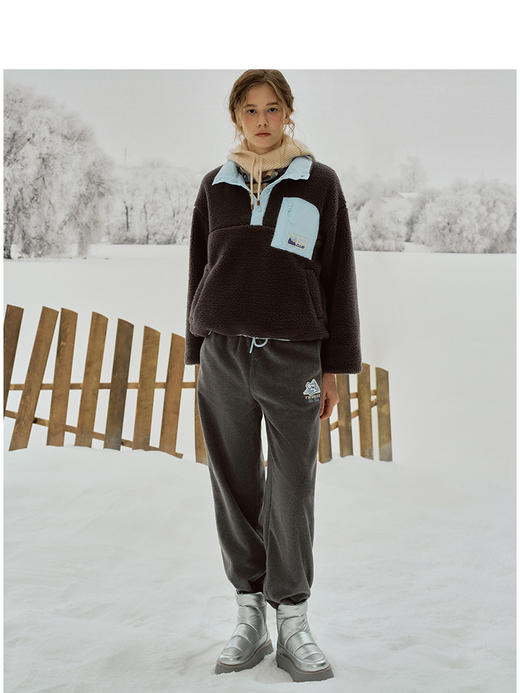 Teenie Weenie小熊简约雪地靴女秋冬女鞋TTAP24FV16X 商品图2