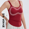 转运红【免穿文胸皮肤肌底背心】背心文胸二合一 大码本命年红色背心女带胸垫免穿文胸性感内搭打底内衣女士W2431# 商品缩略图3