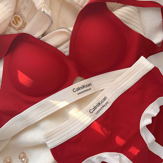 暖肌红色内衣新年套盒 柔软亲肤 轻薄无束缚  商品图5