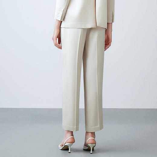 EITIE爱特爱春季新款高腰气质通勤纯色显瘦裤子7705416 商品图4