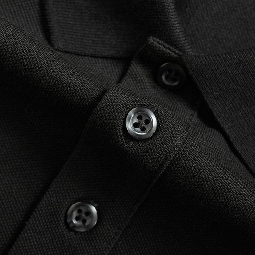 gxg.jeans男装夏季简约黑色翻领短袖POLOJEX12400162 商品图2