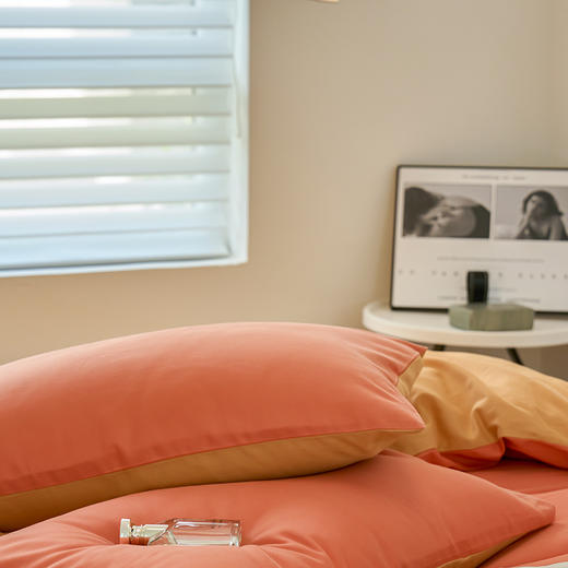 【四季可用】40支新疆长绒棉火山全棉磨毛纯色床品单件、单被套、单床笠、枕套 商品图2