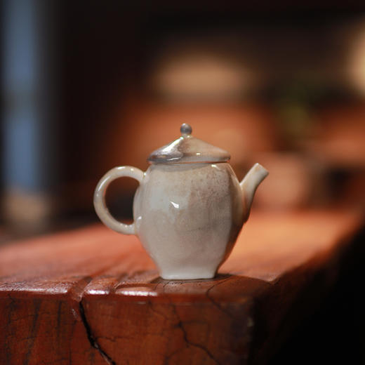 【林栖好物】【手捏瓜棱壶】满容：100ml 李现锋纯手工柴烧壶 商品图3