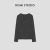 ROMI STUDIO“格雷优雅”山羊绒桑蚕丝混纺花纱长袖T恤 RW24WSD1298 商品缩略图0