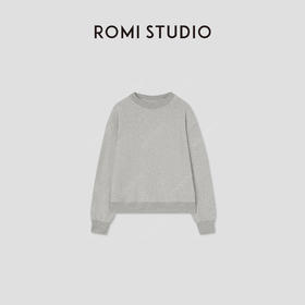ROMI STUDIO“都市休闲”再生高弹毛巾布内加绒宽松卫衣RW24AS90930