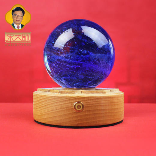 宋大师新款琉璃球水晶灯摆件家居饰品玄关客厅办公室摆件开业礼品 商品图3