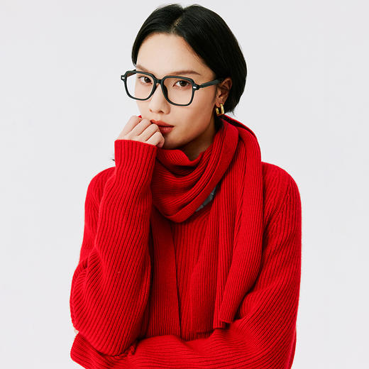 东黎 • 山羊绒女士秋冬围巾＋V领套衫 TZ-DLVY-001-003 商品图5