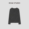 ROMI STUDIO“格雷优雅”山羊绒桑蚕丝混纺花纱长袖T恤 RW24WSD1298 商品缩略图1