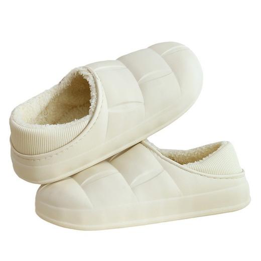 【棉鞋加绒，冬日不再怕冷！】秋冬来袭，舒适的防水家居花瓣棉鞋是保暖必备，还兼具轻便EVA材质，穿着惬意自在，好穿轻负担。加绒加厚月子拖鞋臻选，情侣厚底包跟鞋更是流行爆款，赶快入手吧！ 商品图10