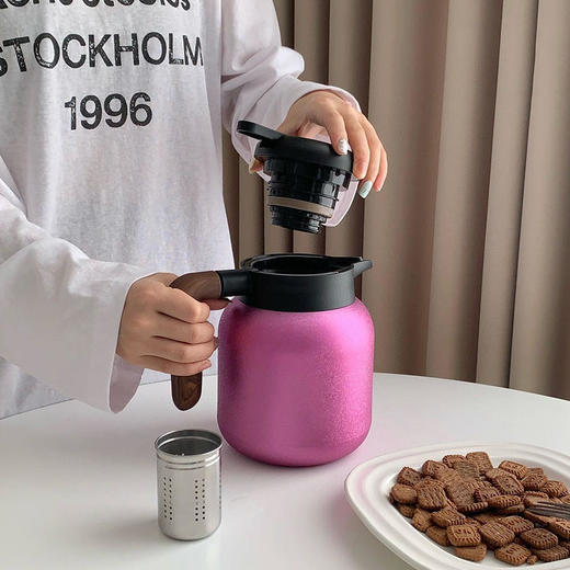  预售7天内发出拾物观心 弱碱水富氢纯钛内胆保温杯+纯钛内胆保温壶，钛内胆（覆钛工艺），500ml1000ml，喝到一口安全、放心热水 商品图6