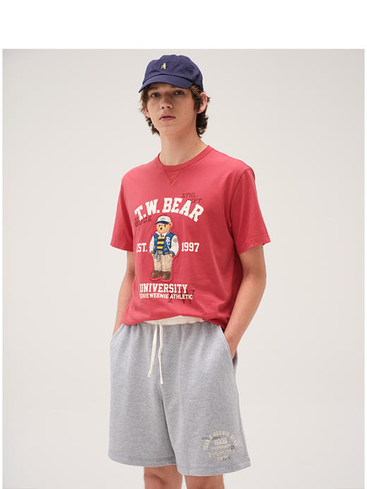 Teenie Weenie小熊男装字母卫裤男夏季TNTM256304N 商品图2