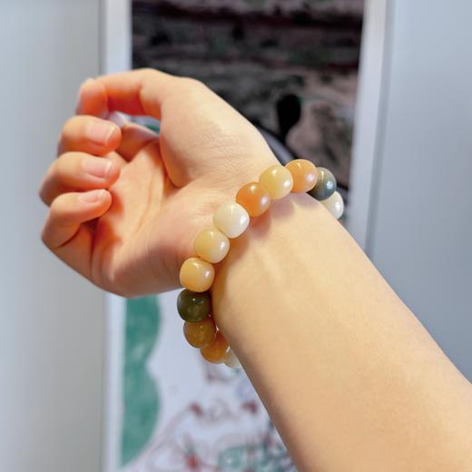 【敦煌色·菩提单圈手串】敦煌福泽渐变菩提子手串风化菩提绕指楼手持文玩 商品图6