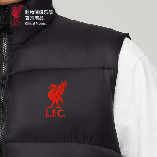 【官方正版】利物浦俱乐部｜黑色运动棉马甲足球迷秋冬保暖内搭 商品图4