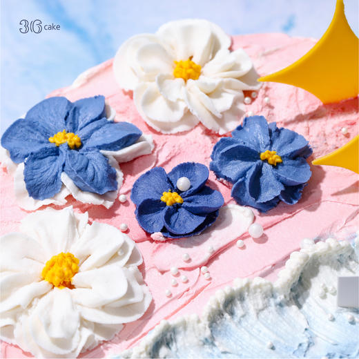 摩羯座 ∙ 海上生花 ∙ 草莓车厘子韩式裱花蛋糕，可选1.5/2.5/3.5磅-冰淇淋口味仅限深圳广州佛山可选 商品图2