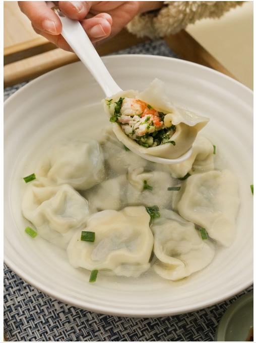 茴香大虾仁手工饺 商品图0