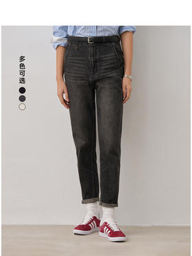 Teenie Weenie小熊简约牛仔裤女夏季女长裤TTTJ256306I