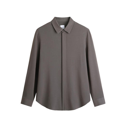 HIM漢崇  商务正装长袖衬衫男年会宴会婚礼绅士修身衬衣 2025秋季 商品图4