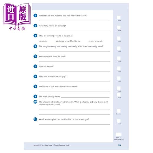 【中商原版】英国S&S教辅KS2 Comprehension 2 KS2 阅读理解 2  8-9岁  附电子答案  英文原版 英语阅读练习  商品图1