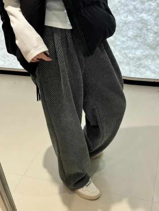 <曾小咸推荐> 斜纹毛呢阔腿裤  商品图2