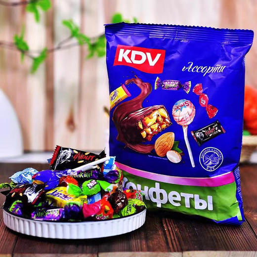 俄罗斯KDV精品混合糖果408g/064541 多种口味惊喜加倍 商品图0
