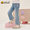 bduck小黄鸭童装女童牛仔裤儿童裤子冬装女孩加绒牛仔长裤保暖潮105-150 BF5556906 商品缩略图0