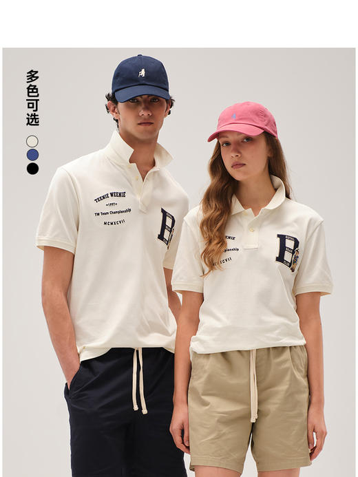 Teenie Weenie小熊男装卡通POLO衫T恤男夏季TNHW256303I 商品图0