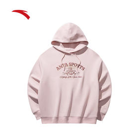 【299任选2件】安踏休闲套头卫衣女款春季连帽长袖上衣162518718S