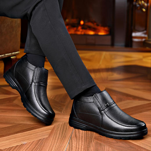 过年送礼首选 KAISER 软底好走路 软面不压脚背 头层牛皮高档礼遇  商务休闲爸爸皮鞋 商品图5