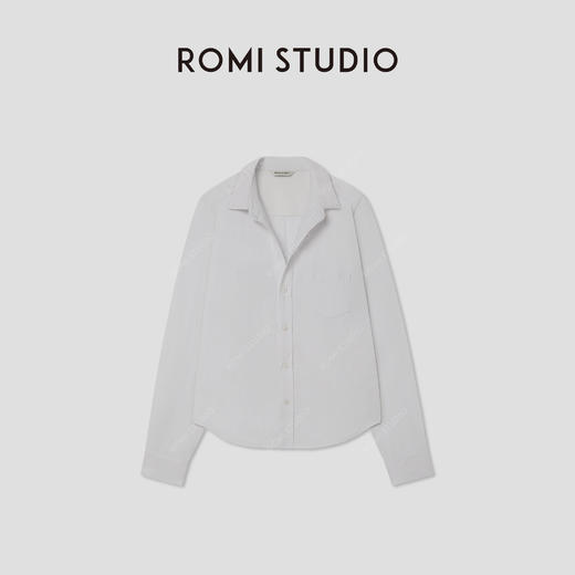 ROMI STUDIO“去繁就简”亚麻棉混纺肌理感软糯法式衬衣RW24ASY0865 商品图0