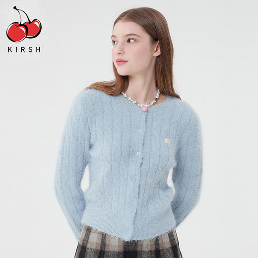 kirsh大樱桃秋冬季马海毛针织保暖开衫外套KKQWCCD501M 商品图4