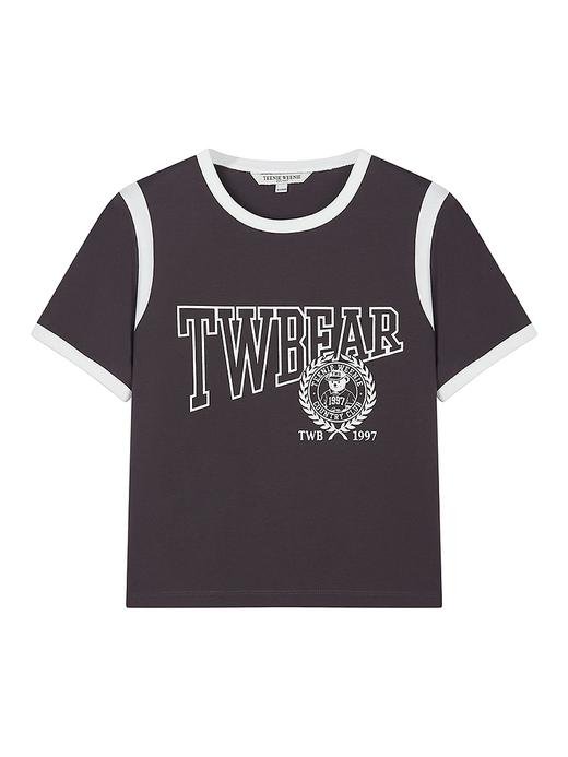 TeenieWeenie小熊字母圆领T恤女夏季女t恤TTRA256309I 商品图0