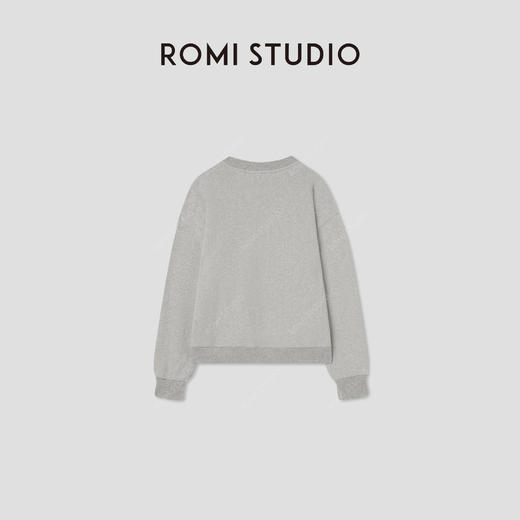 ROMI STUDIO“都市休闲”再生高弹毛巾布内加绒宽松卫衣RW24AS90930 商品图1