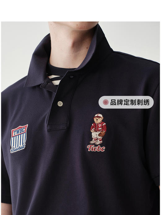 Teenie Weenie小熊男装卡通POLO衫T恤男夏季TNHW256309N 商品图3