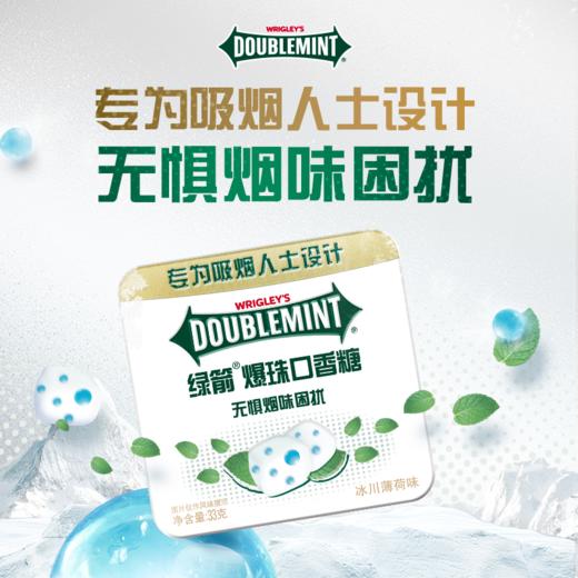 绿箭 冰川薄荷味爆珠口香糖 33g/盒 商品图2