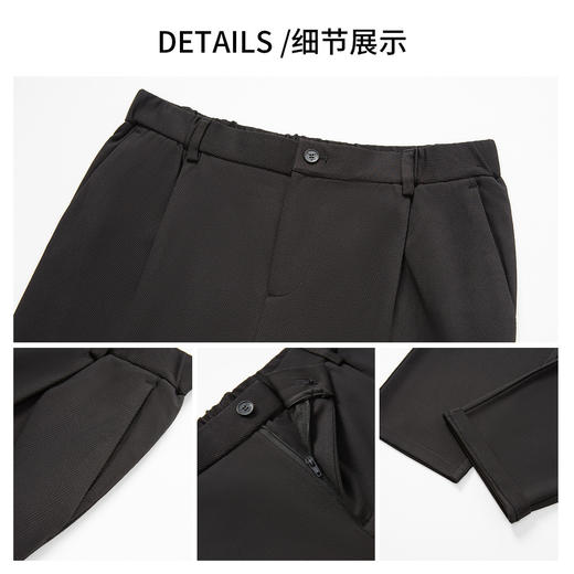 【上衣+裤子】罗蒙春秋款西服套装男士简约舒适时尚休闲百搭通勤西装两件套 商品图7