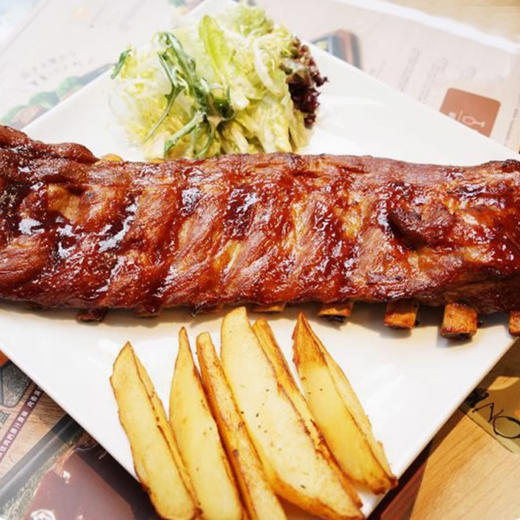 荷美尔美式烤猪肋排10kg(114729)加热烧烤即食调理腌制猪排半成品餐厅西餐商用(顺丰发货) 商品图4