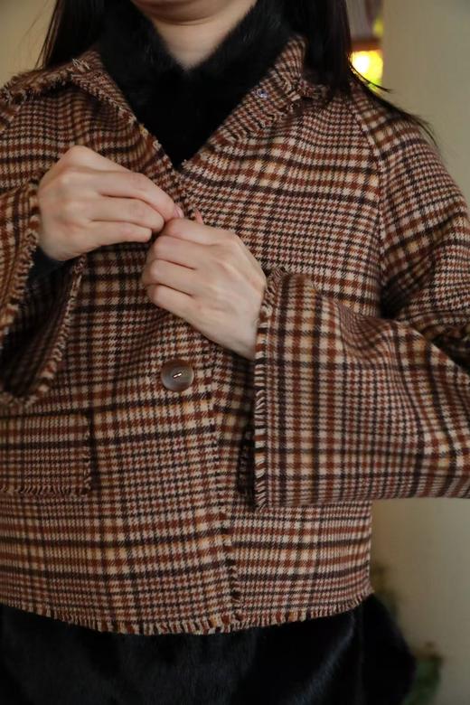 MAISON COVET 纯山羊绒短款外套大衣（3680元及以上商品只可选择1件） 商品图4