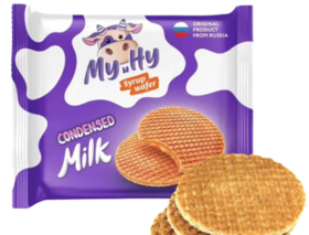 老亚牛奶焦糖拉丝饼干120g