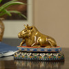 清 铜鎏金卧牛镇纸摆件 商品缩略图0