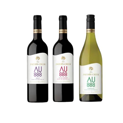 杰卡斯澳意系列霞多丽干白葡萄酒/梅洛/西拉加本纳干红葡萄酒750ml 风味佐餐品尝澳式佳味 011459/011494/011495 商品图0