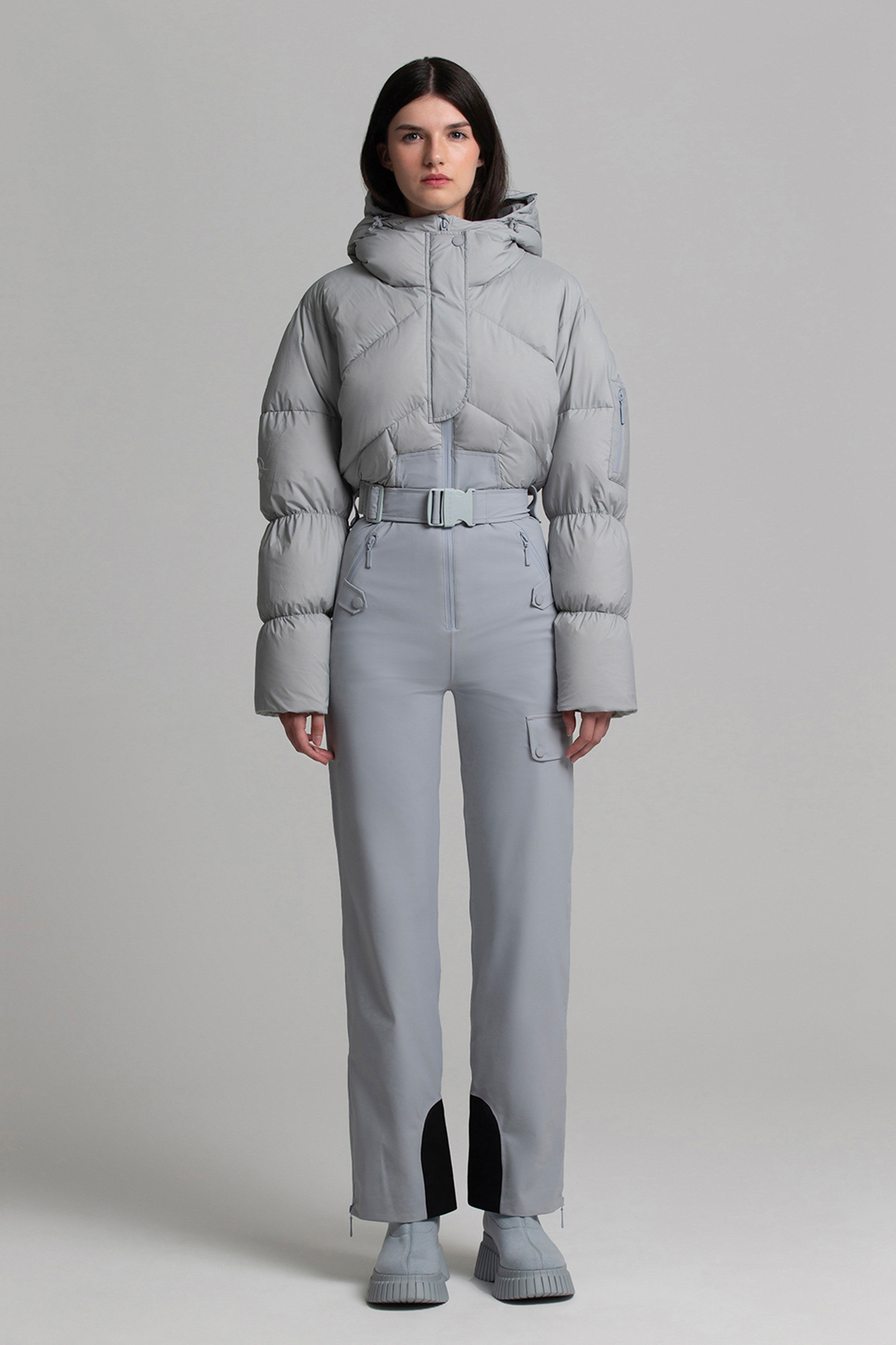 Cordova - Sommet Ski Suit - Lunar - 女装 - 连体滑雪服 - 月白