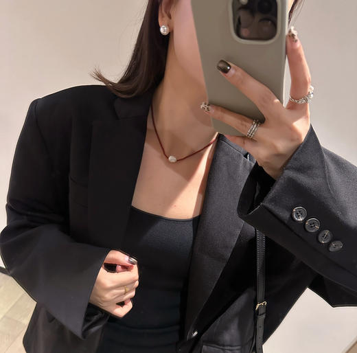 原单版本圣诞sophie buhai天然巴洛克珍珠 红玉髓一粒珍珠项链121206 商品图3