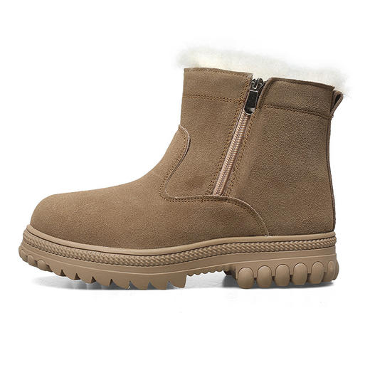 东北雪地靴男皮毛一体冬季保暖加绒加厚羊毛暖靴户外防水防滑棉鞋 商品图5