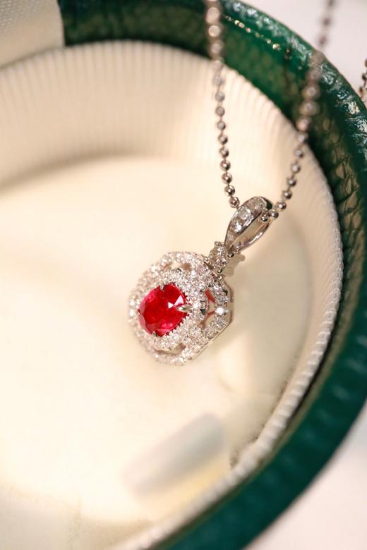0.5ct刻面红宝石吊坠 商品图2