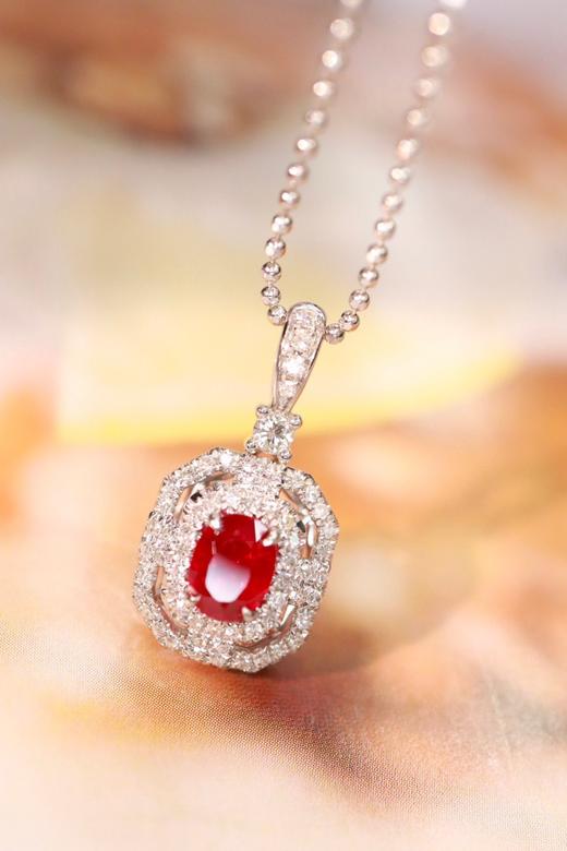 0.5ct刻面红宝石吊坠 商品图1