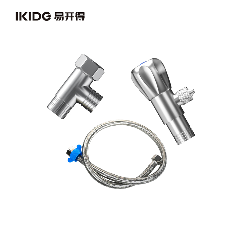 易开得配件三通、角阀、软管套装、多功能角阀配件辅材
