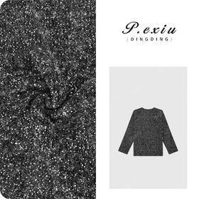 PanYiXiu/潘依绣【星空毛衣】羊-毛慵懒风细闪亮片V领针织毛衣L2562