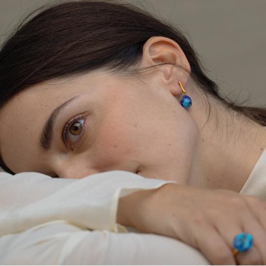 北京仓｜Joidart-GAUDÍ-蓝色之心 耳环［西班牙设计师］ 商品图2